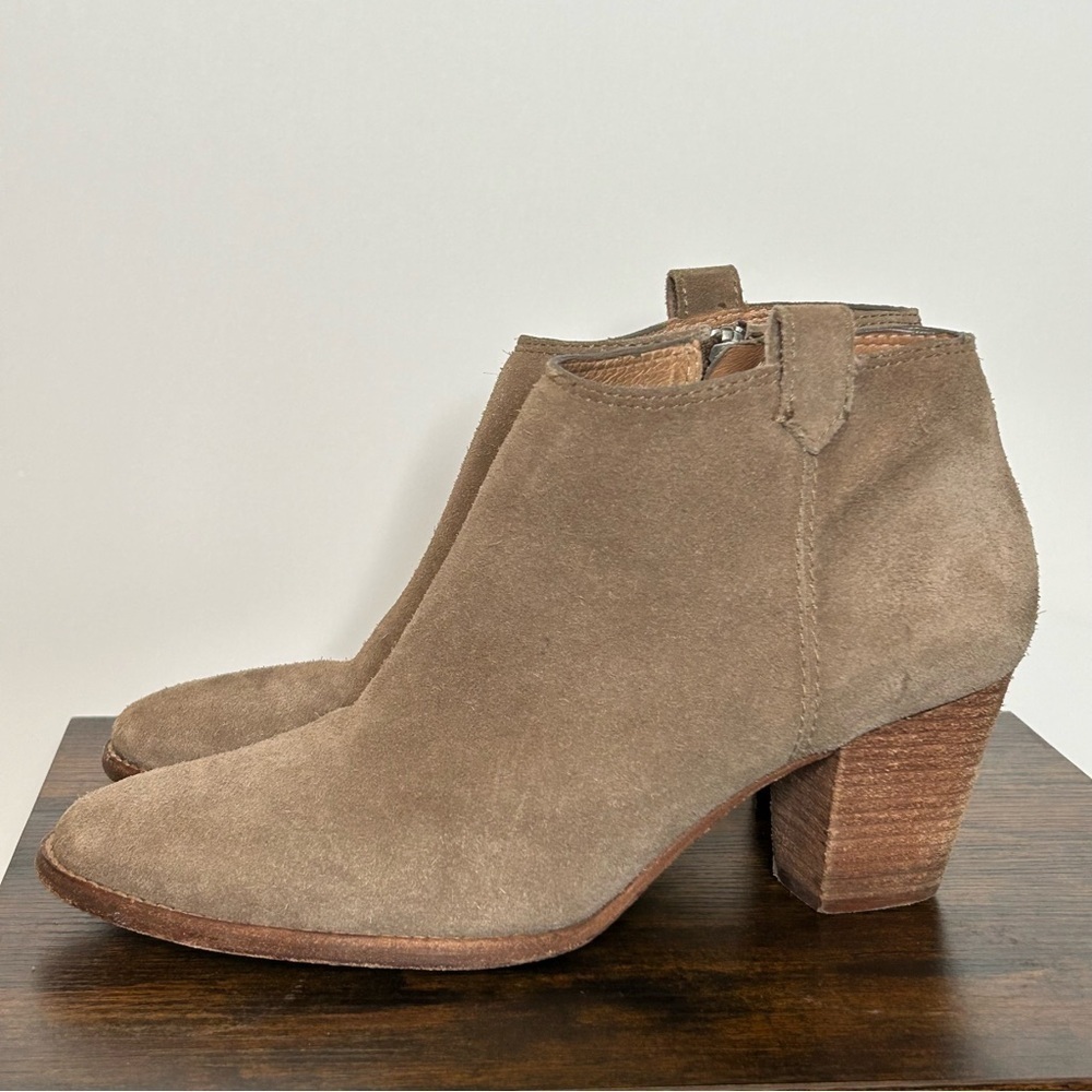 Madewell The Billie Suede Anke Boot Tan Size 9 - Picture 3 of 9